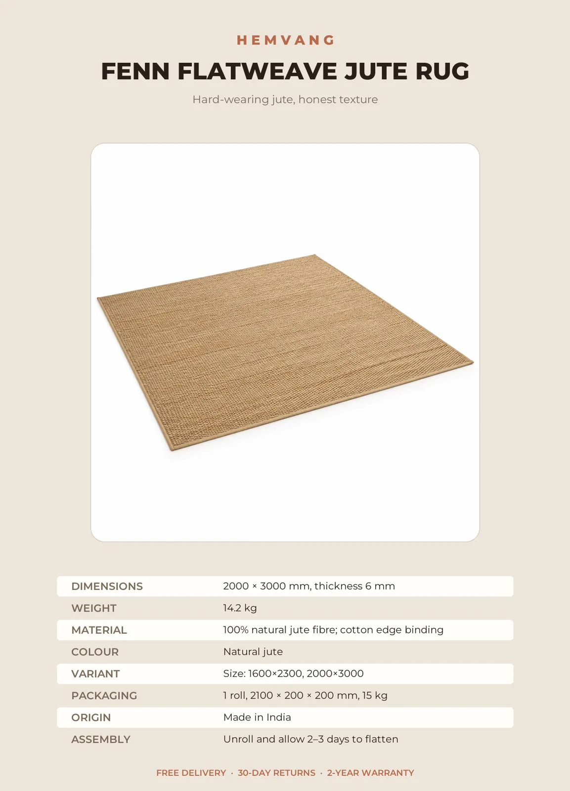 Fenn Flatweave Jute Rug - Image 9