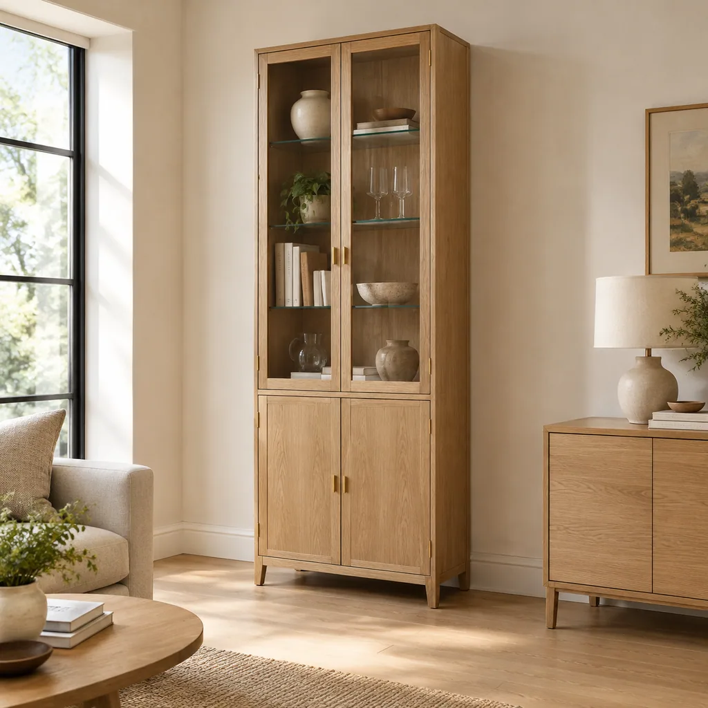 Holm Tall Display Cabinet - Image 8
