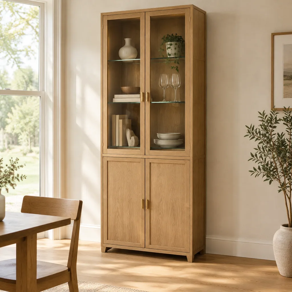 Holm Tall Display Cabinet - Image 7