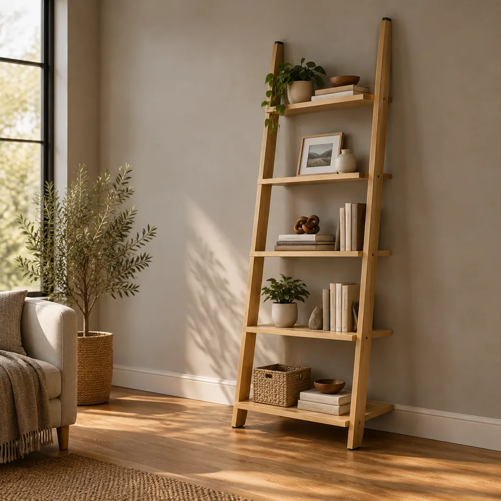 Holm Tall Ladder Bookshelf - Image 5