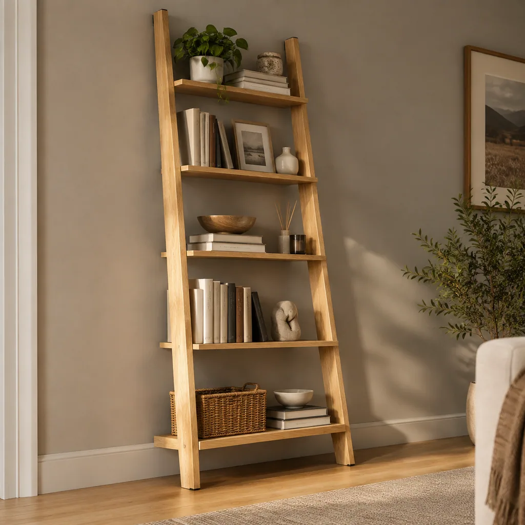 Holm Tall Ladder Bookshelf - Image 6