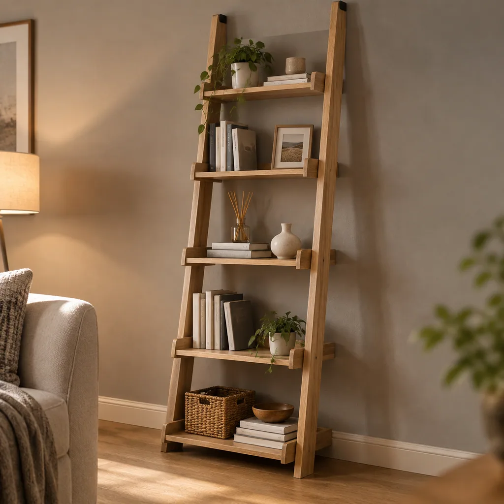 Holm Tall Ladder Bookshelf - Image 7